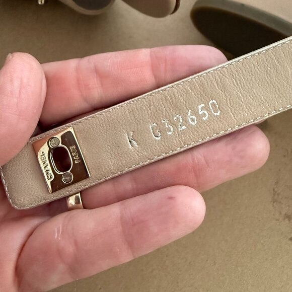 Chanel beige 2017 interlocking CC logo gladiator sandals size 38 - Picture 9 of 9